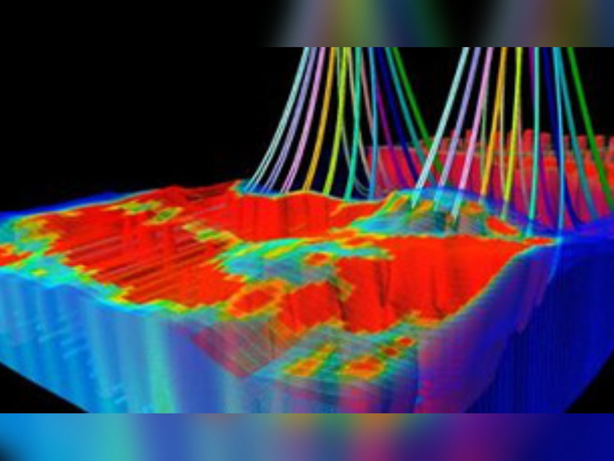 A colorful image of a computer generated image.